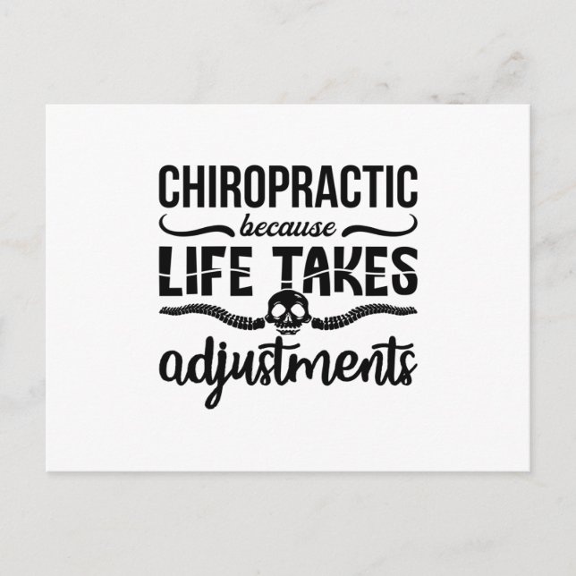 Chiropraktiker Chiro Spine Chiropraktiker wegen de Postkarte (Vorderseite)