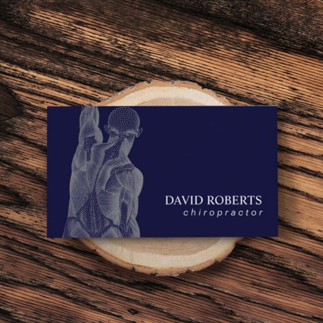 Chiropraktiker Massagetherapeut Marine Visitenkarte (Von Creator hochgeladen)