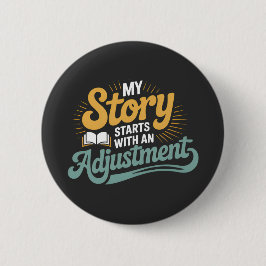 Chiropraktiker Motivation für Spine Zitat Button