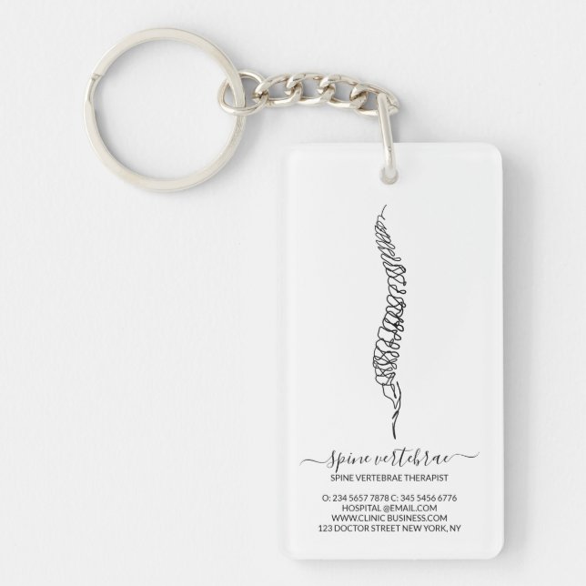Chiropraktiker Orthopäde Chiropraktiker Schlüsselanhänger (Vorderseite)