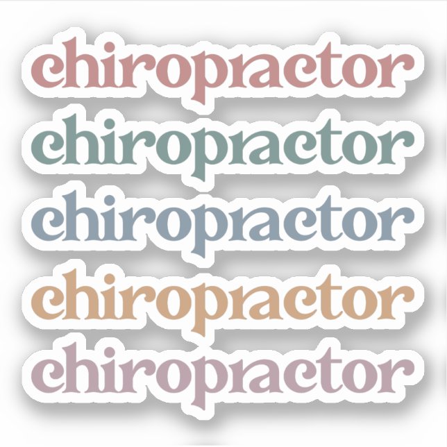 Chiropraktiker Retro Chiropractic Chiro Squad Gesc Aufkleber (Vorderseite)