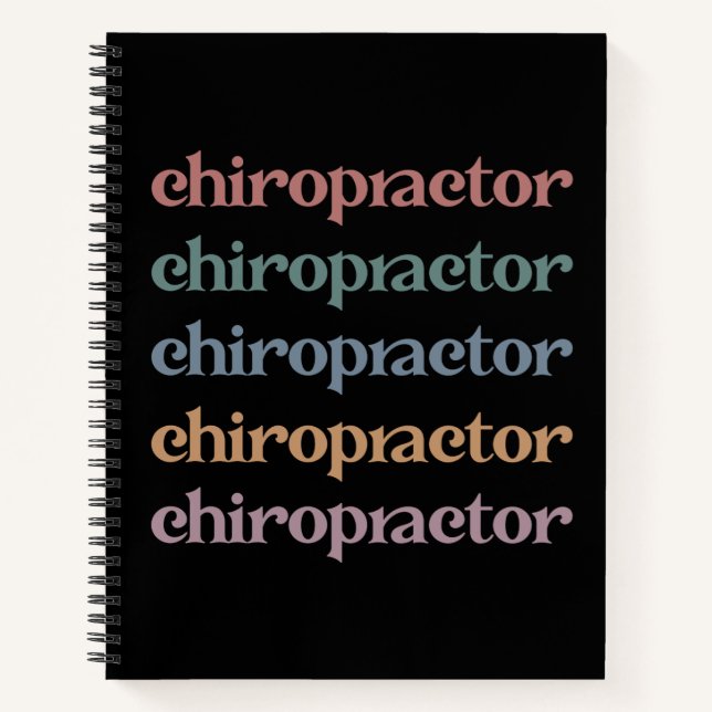 Chiropraktiker Retro Chiropractic Chiro Squad Gesc Notizbuch (Vorderseite)