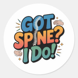 Chiropraktiker Spaß Spine Health Zitat Runder Aufkleber