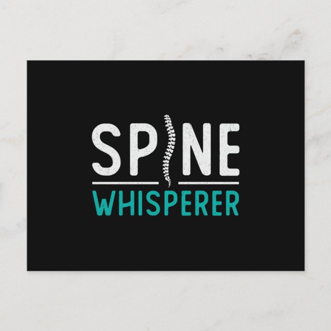 Chiropraktiker Spine Whisperer Chiro Chiropractic Postkarte (Vorderseite)