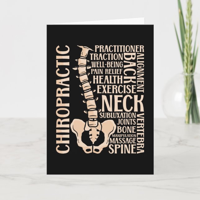 Chiropraktiker Wirbelsäulentherapeut Chiropraktor  Karte (Vorderseite)