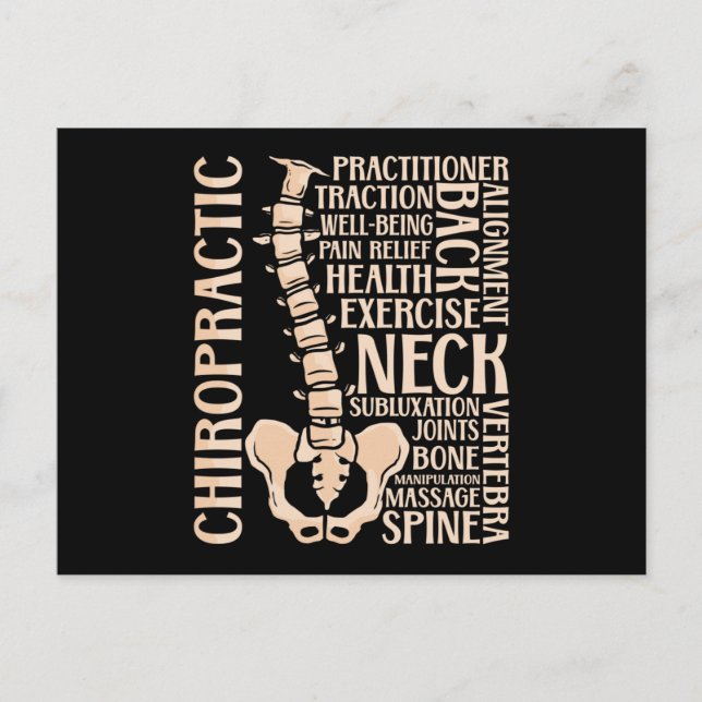 Chiropraktiker Wirbelsäulentherapeut Chiropraktor  Postkarte (Vorderseite)