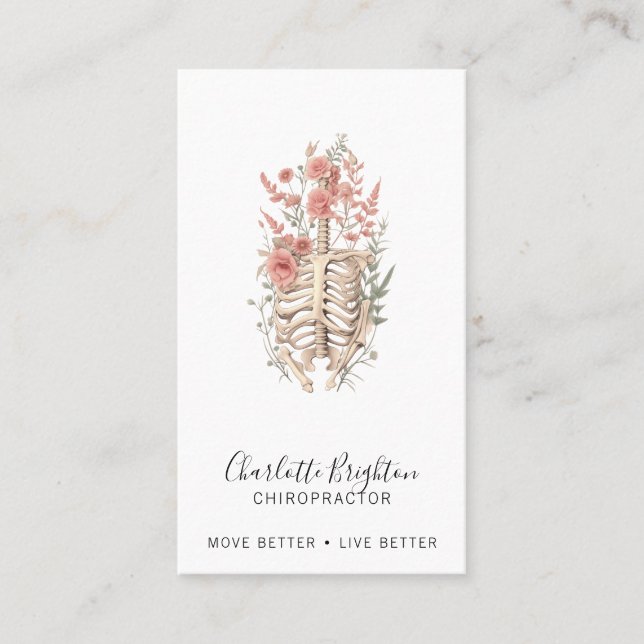 Chiropraktikerkarte Visitenkarte (Vorderseite)