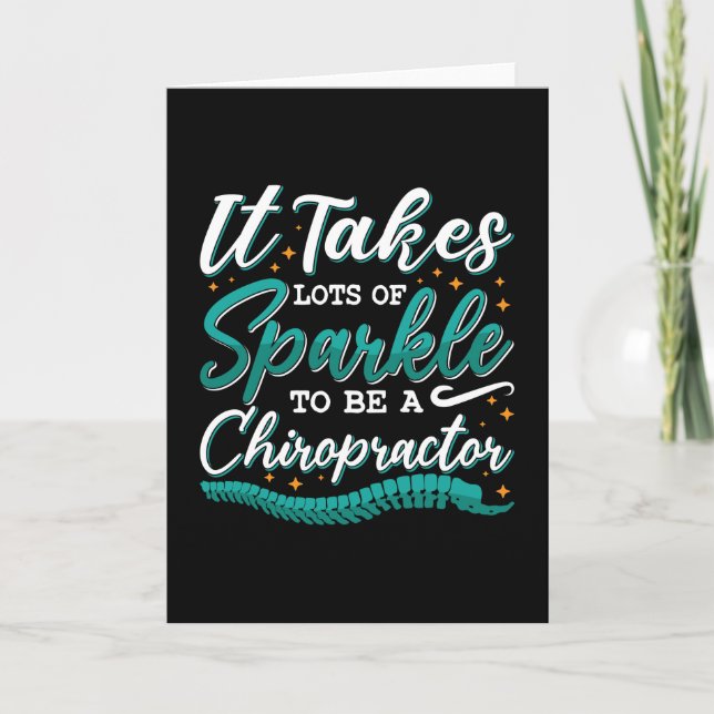Chiropraktikum braucht viele Sparkle Chiropraktor Karte (Vorderseite)
