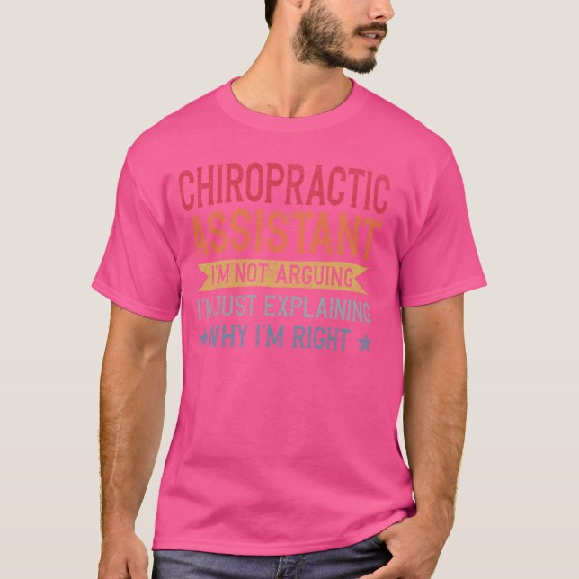 Chiropraktische Assistentin für lustige Berufe T-Shirt (Vorderseite)