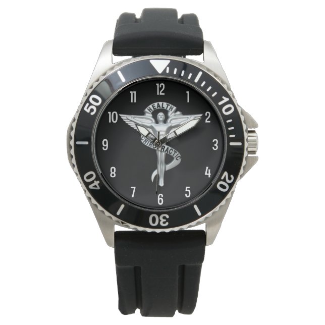 Chiropraktische Emblem beobachten Armbanduhr (Vorderseite)