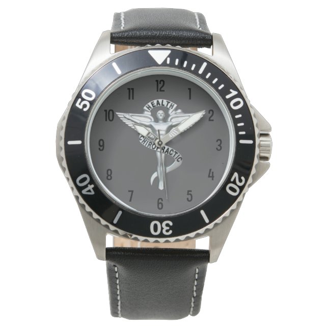 Chiropraktische Emblem beobachten Armbanduhr (Vorderseite)