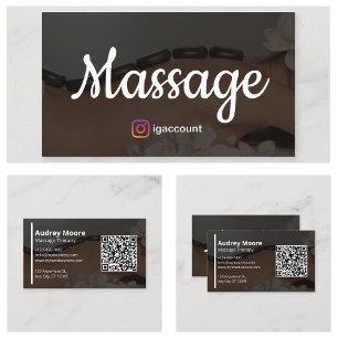 Chiropraktische Massage-Holistische Reflexologie Visitenkarte