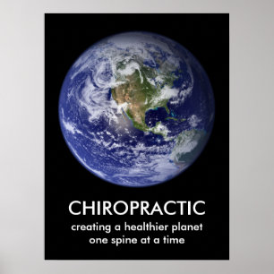 Chiropraktische Printwerbung für einen gesünderen  Poster