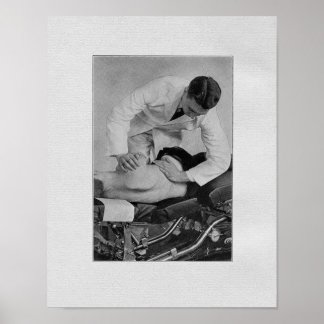 Chiropraktische Rückenmarksanpassung Vintag Poster (Vorne)