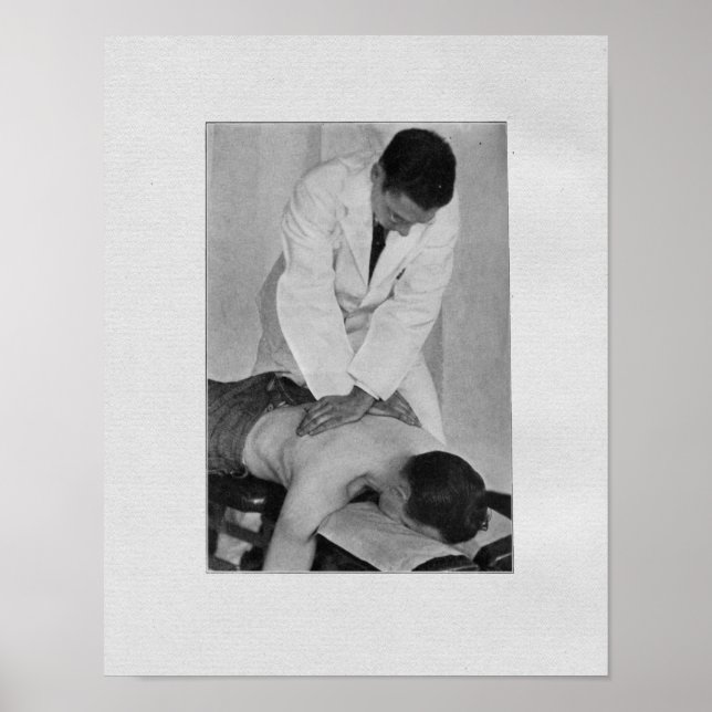 Chiropraktische Rückenmarksanpassung Vintag Poster (Vorne)