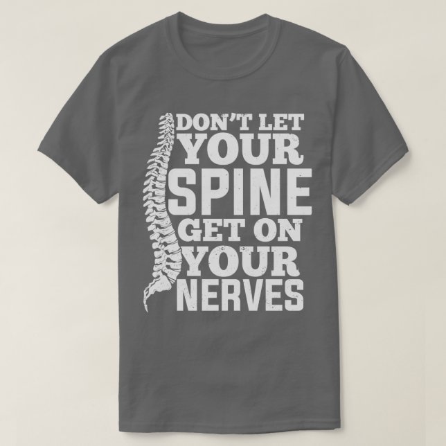 Chiropraktische Spine Chiropraktiker T-Shirt (Design vorne)
