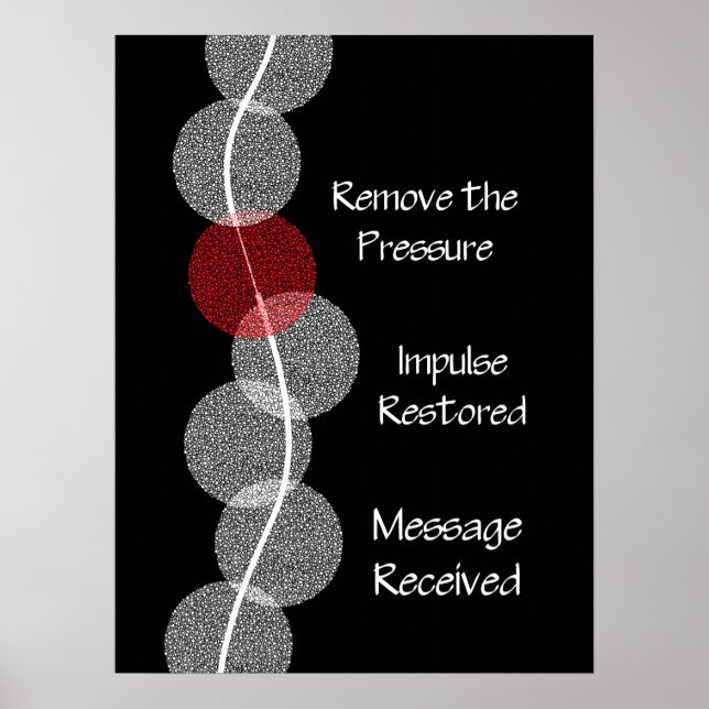 Chiropraktische Subluxation Nerve Impingement Post Poster (Vorne)