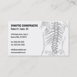 Chiropraktische Visitenkarten der geometrischen Wi Visitenkarte