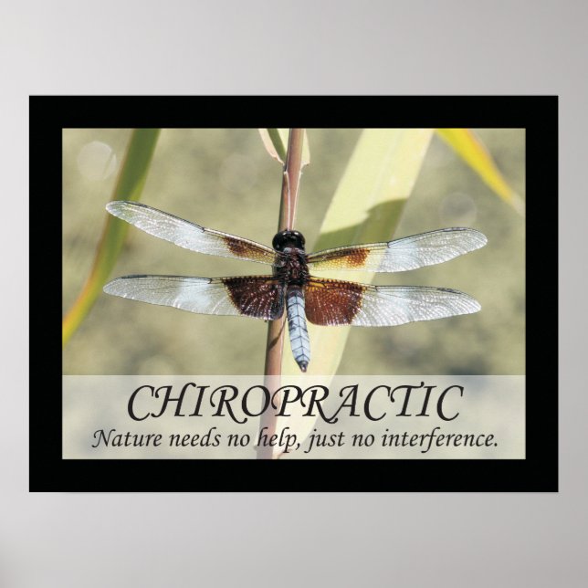 Chiropraktische Zitate und Redewendungen Naturplak Poster (Vorne)