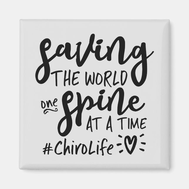 Chiropraktisches Geschenk, Chiropraktikergeschenk, Magnet (Vorne)