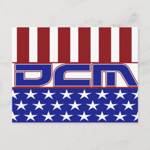 CHIROPRAKTISCHES MEDIZIN-PATRIOTISCHES LOGO DES DC POSTKARTE
