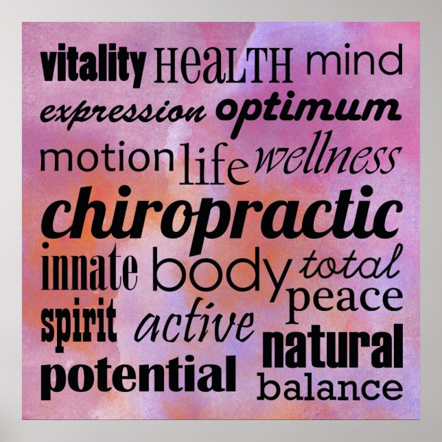 Chiropraktisches Plakat (Vorne)
