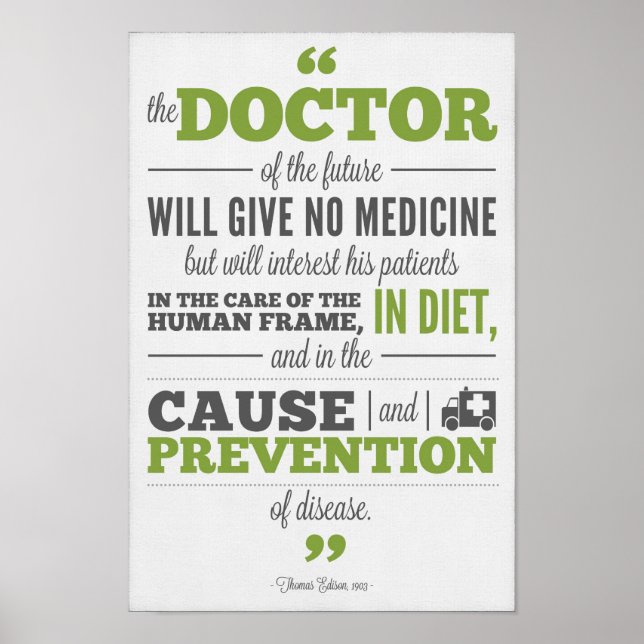 Chiropraktisches Poster - Edison Doctor of the Fut (Vorne)