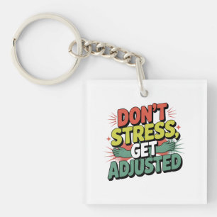 Chiropraktisches Stressabbau-Geschenk für Rückenko Schlüsselanhänger