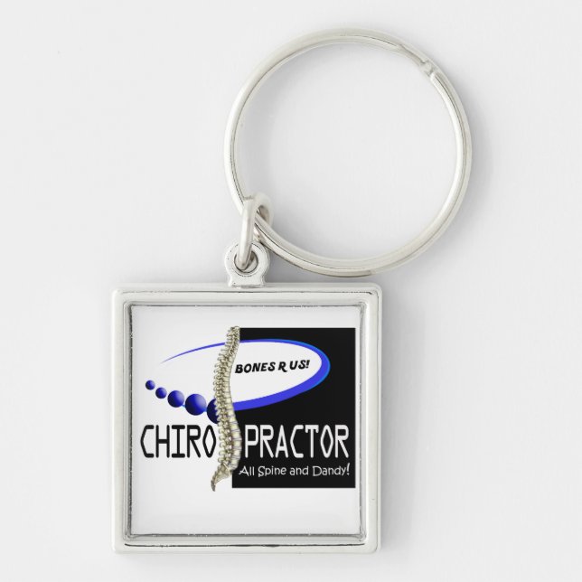 CHIROPRAKTOR - ALLE SPINE UND DANDY - KNOCHEN ODER SCHLÜSSELANHÄNGER (Vorne)