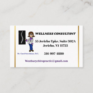 Chiropraktor Business Card - Maßgeschneidert Visitenkarte