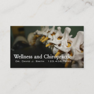 Chiropraktor Chiropractic Health Wellness Clinic Visitenkarte