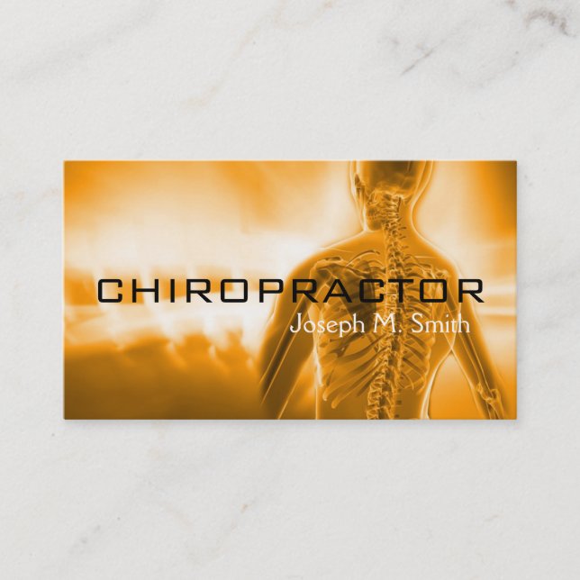 Chiropraktor, Chiropraktik, Krankenversicherungska Visitenkarte (Vorderseite)