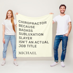 Chiropraktor durch Subluxation Slayer Custom Fleecedecke
