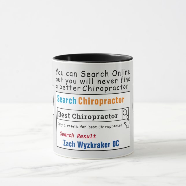 Chiropraktor Funny Best Search Tasse (Zentrum)