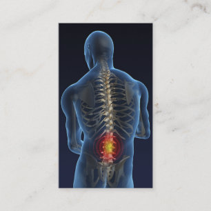 Chiropraktor-Geschäft Card4 Visitenkarte