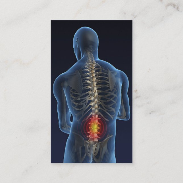 Chiropraktor-Geschäft Card4 Visitenkarte (Vorderseite)