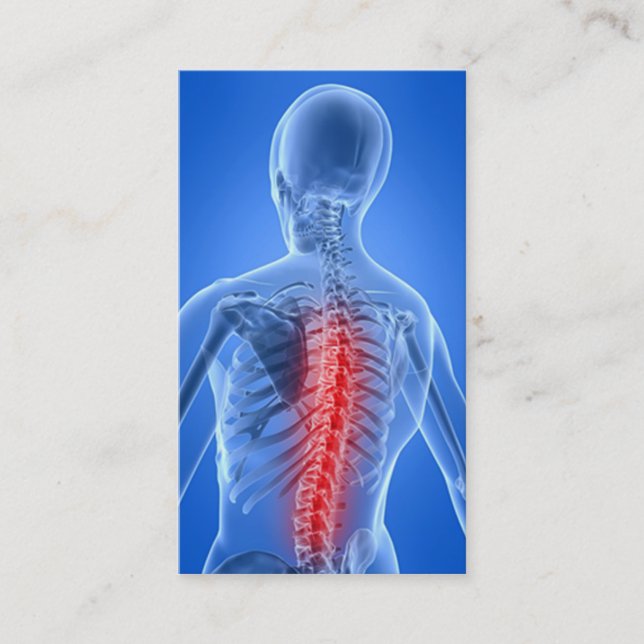 Chiropraktor-Geschäft Card5 Visitenkarte (Vorderseite)