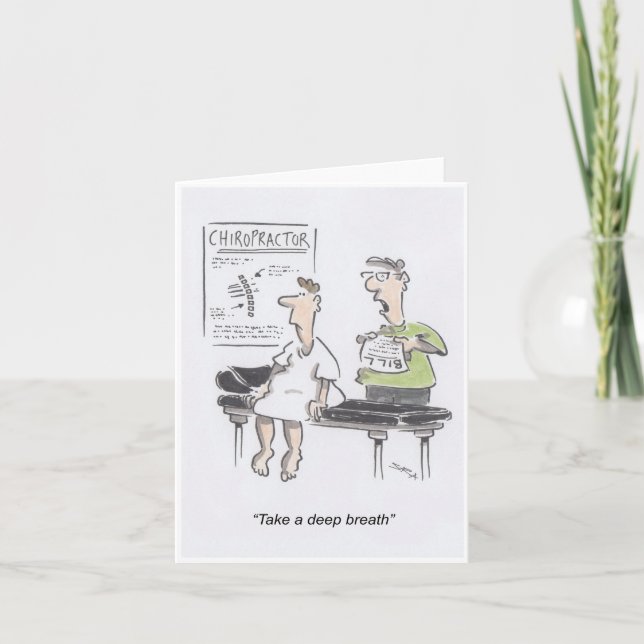 Chiropraktor Greetings Card Karte (Vorderseite)