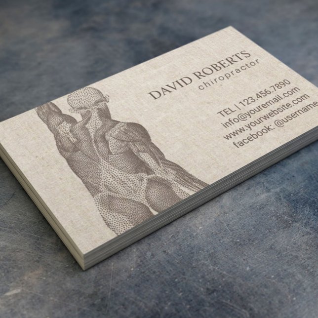 Chiropraktor Massage Therapie Elegante Ernennung Terminkarte (Von Creator hochgeladen)