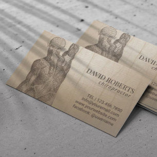 Chiropraktor Massage Therapie Vintage Ernennung Terminkarte