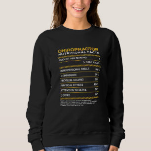 Chiropraktor Nutrition Fakten Chiropraktik Sweatshirt
