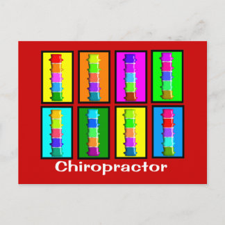 Chiropraktor Popart Geschenke Postkarte