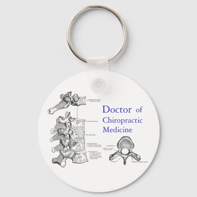Chiropraktor Schlüsselkette Schlüsselanhänger (Vorderseite)