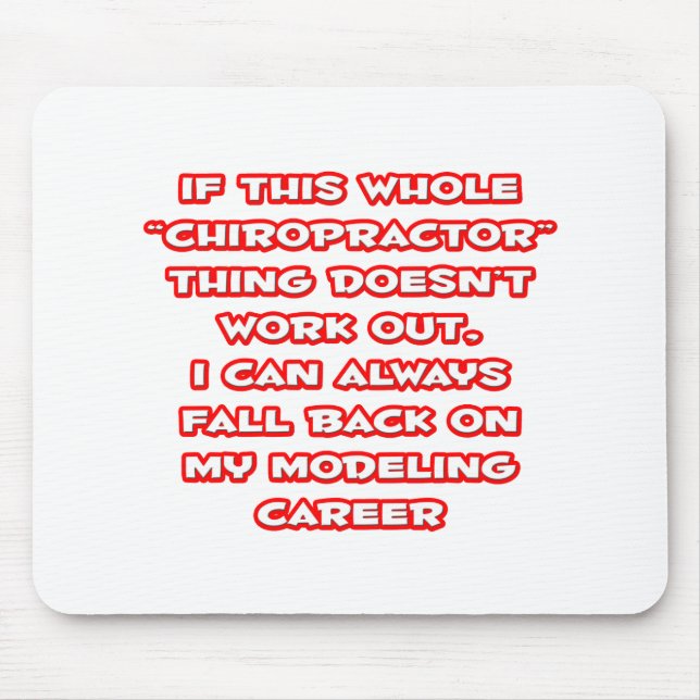 Chiropraktor Spaß ... Modellieren Mousepad (Vorne)