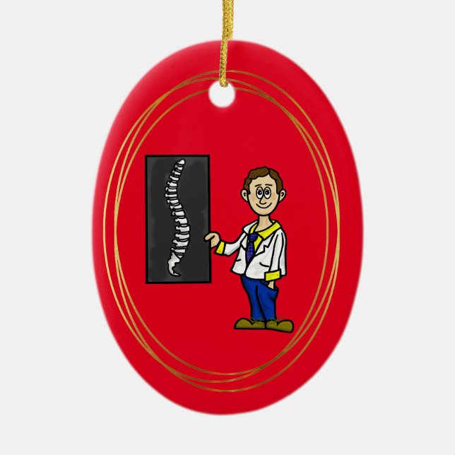 Chiropraktor Spine Doktor Weihnachtsschmuck (Vorne)