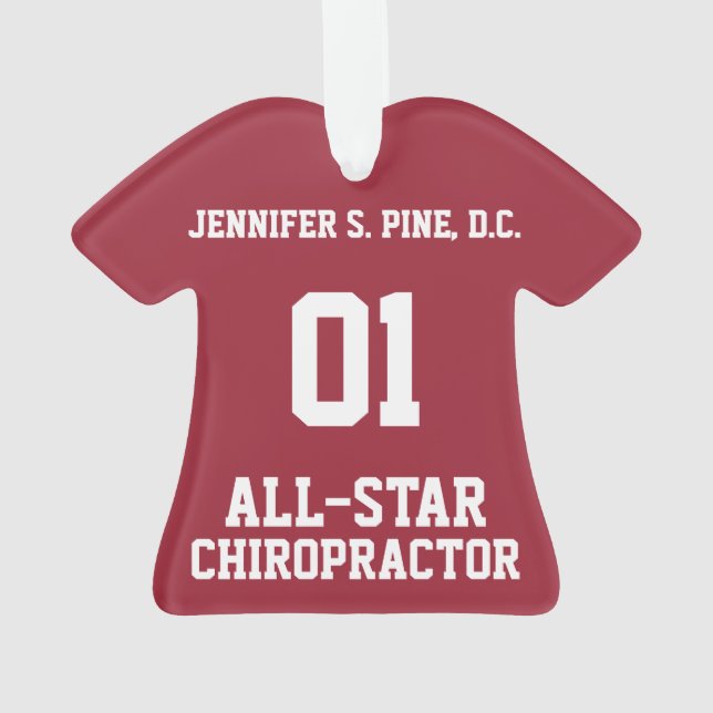 Chiropraktor T - Shirt Ornament (Rückseite)