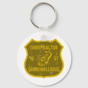 Chiropraktor-trinkende Liga Schlüsselanhänger