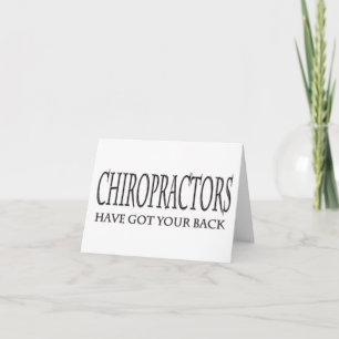 Chiropraktoren haben Ihre Rückseite Karte