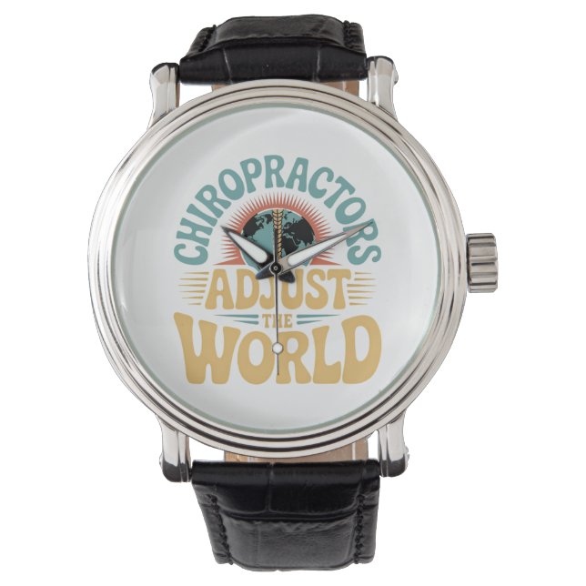 Chiropraktoren passen das Design des World Retro a Armbanduhr (Vorderseite)