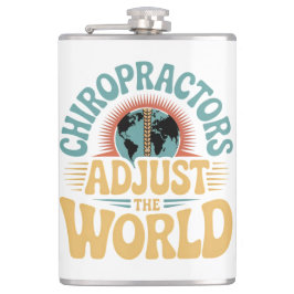 Chiropraktoren passen das Design des World Retro a Flachmann